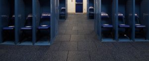 indoor locker room tile floor