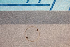 outdoor pool with aquaflex rubber surround